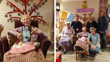 100 birthday candles at Huddersfield care home